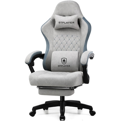 Gaming Chair – Ergonomic Office Chair with Pocket Spring, Lumbar & Footrest