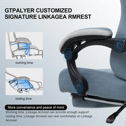 Gaming Chair – Ergonomic Office Chair with Pocket Spring, Lumbar & Footrest