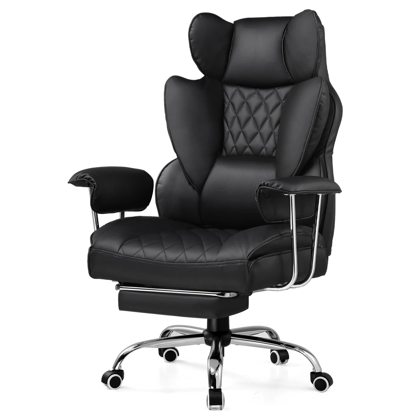 Big & Tall Gaming Chair – Ergonomic Office Chair with Lumbar Support & Footrest