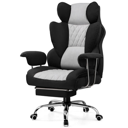 Big & Tall Gaming Chair – Ergonomic Office Chair with Lumbar Support & Footrest