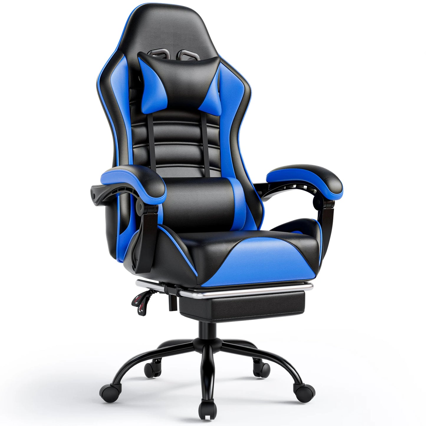 Ergonomic Gaming Chair with Footrest – Racing Style Reclining Gamer Chair
