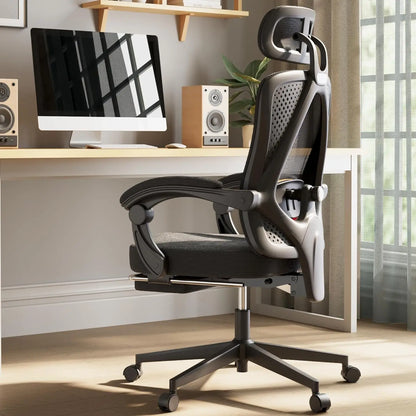 Ergonomic Mesh Office Chair – Adjustable Lumbar & Headrest Desk Chair