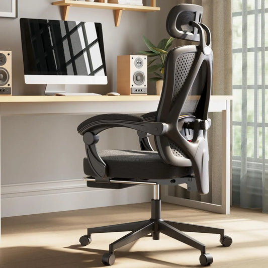 Ergonomic Mesh Office Chair – Adjustable Lumbar & Headrest Desk Chair