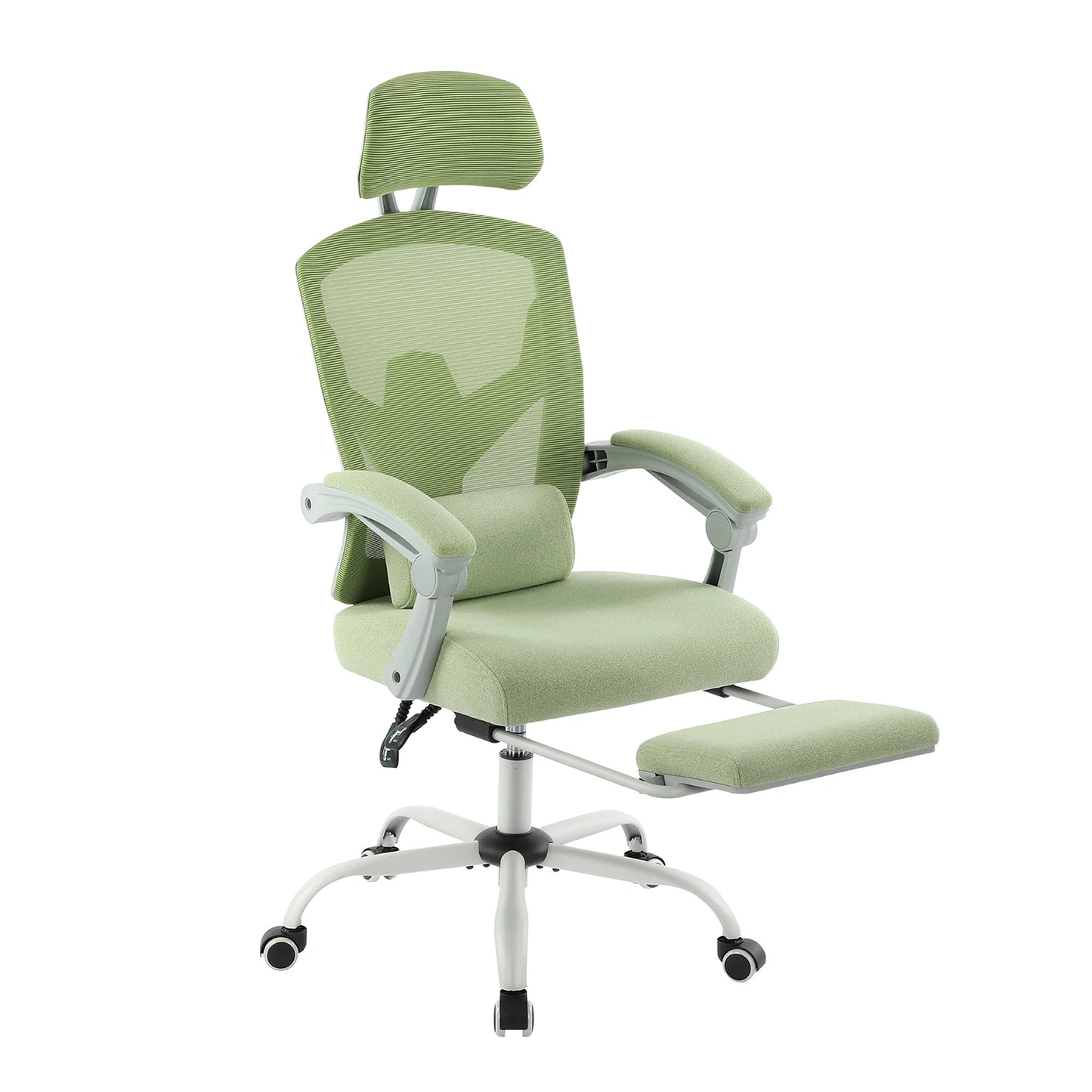 Ergonomic High Back Mesh Gaming Chair – Reclining Rocking Desk Chair with Lumbar Pillow