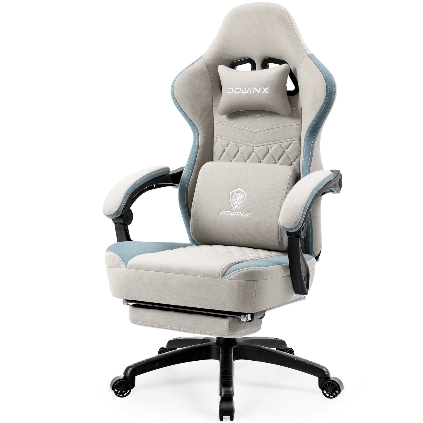 Gaming Chair – Breathable Fabric Office Chair with Pocket Spring & Gel Pad