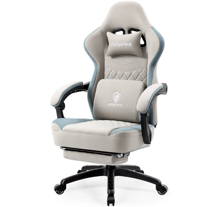 Gaming Chair – Breathable Fabric Office Chair with Pocket Spring & Gel Pad
