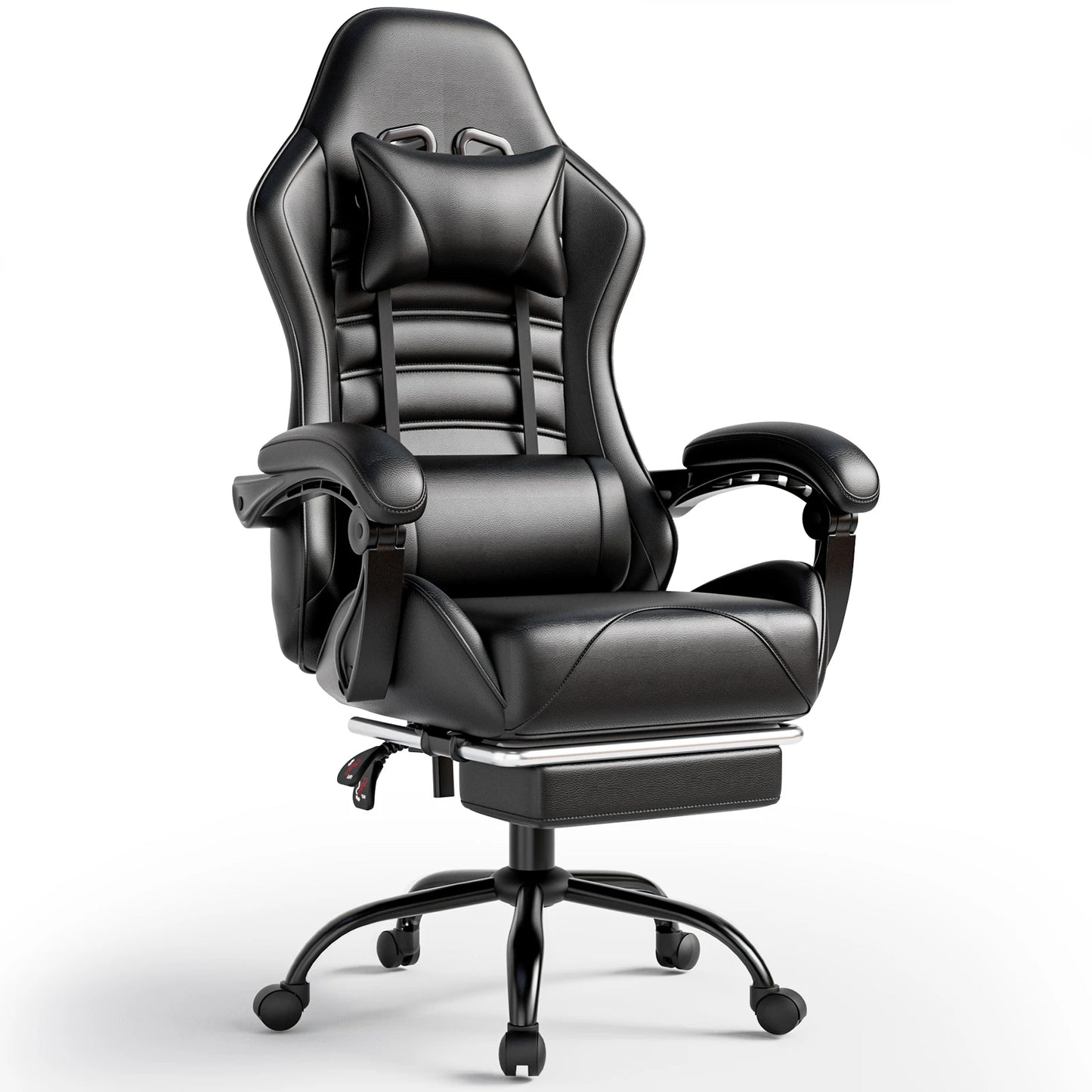 Ergonomic Gaming Chair with Footrest – Racing Style Reclining Gamer Chair