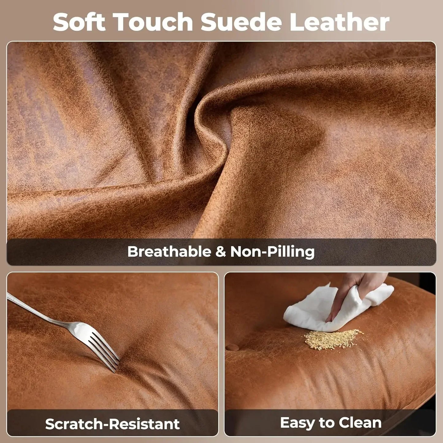 Ergonomic Leather Office Chair – High Back Executive Desk Chair with Lumbar Support