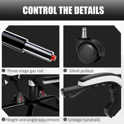 Ergonomic Gaming Chair with Footrest – Racing Style Reclining Gamer Chair