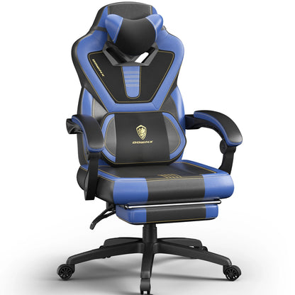Fabric Gaming Chair – Big & Tall Gamer Chair with Footrest for Adults